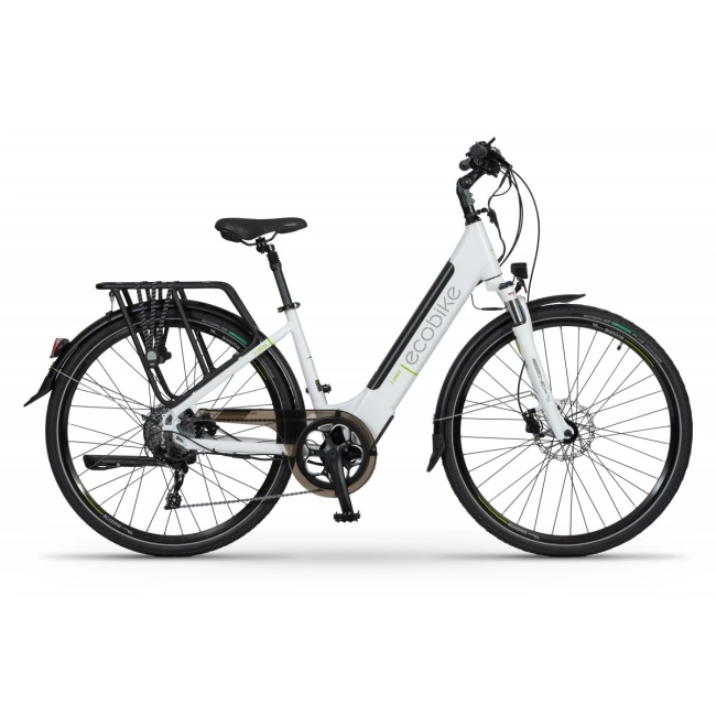 damski rower elektryczny ecobike x-cross biały